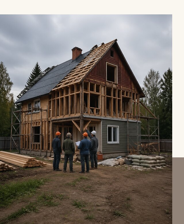 Реконструкция дачного дома в Кандалакше под ключ с проектом
