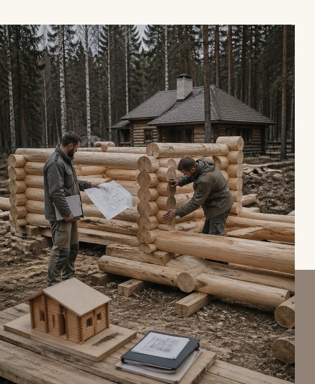 Проектирование и строительство домов из бревна в Кандалакше